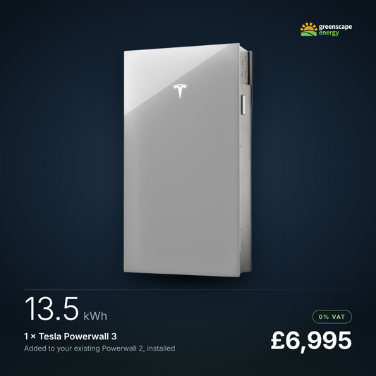 1 x Tesla Powerwall 3 Added to Existing Powerwall 2 (13.5kWh)